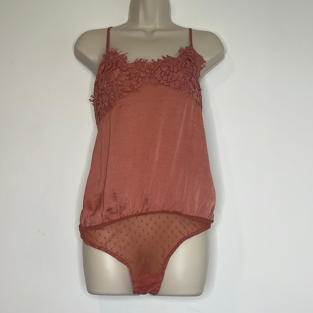 NEW Free People Intimately Canton Rose size medium body suit